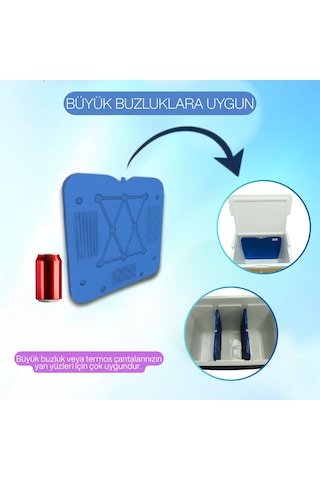 K-700 Buz Aküsü İce Pack -4 Lü Mavi