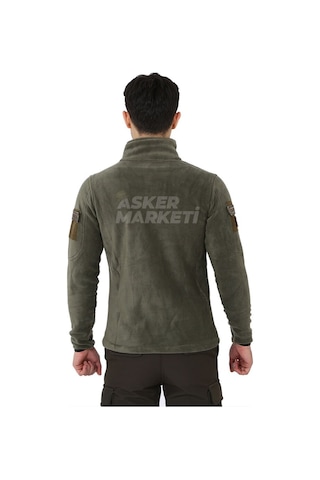 Haki Taktik Polar Hırka Yelek - Askeri Malzeme Haki