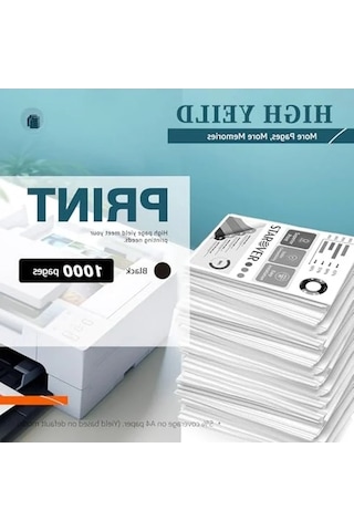 Uyumlu Lazer Toner Kartuşu, Çipli, Siyah Renk, 1 Adet