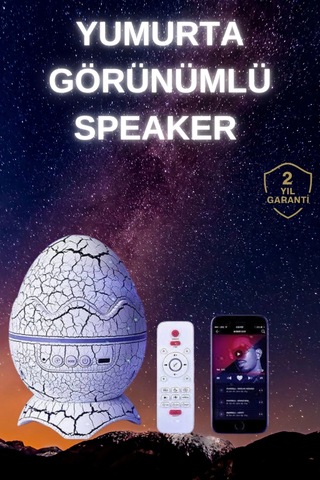 Yumurta Şeklinde Su Dalgalı Bluetooth Speaker Lamba Renkli Şarjlı Diğer 67263472