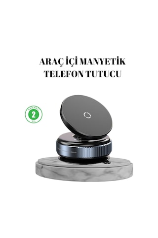 Vakumlu - 614 - Vantuzlu Mıknatıslı Telefon Tutucu 360 - Csmo-tex - Derece Döner Diğer