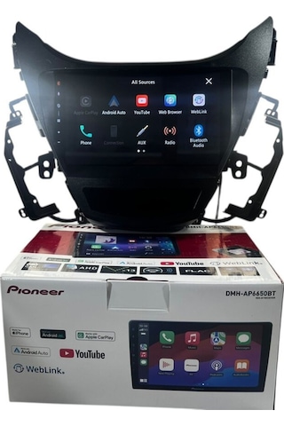 Hyundai Elentra 2012-2014 Pioneer 4-64 Tam Profesyonel Oem Multimedia 9"