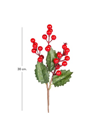 Yılbaşı Çiçeği Pike Berry Kırmızı-yeşil 30 Cm.