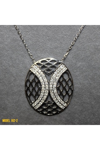 Osmanlı Motif Oval Kolye (407400118)