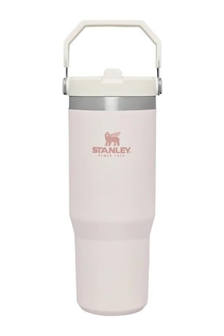 Stanley The Iceflow Flip Straw Pipetli Termos Bardak 0.89 L - Açık Pembe