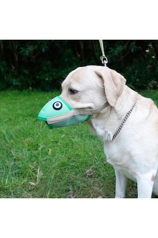 Homyl Pet Köpek Namlu Ayarlanabilir Ağız Maskesi Anti L-yeşil