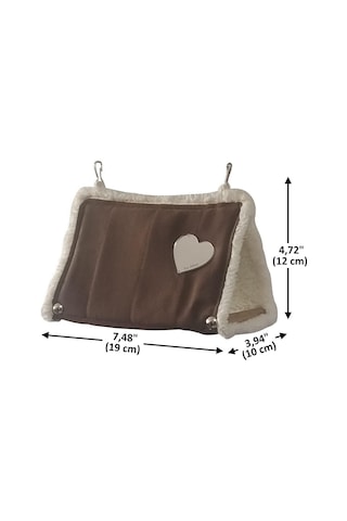 Akat Cosy Cuddly Papağan-hamağı Küçük Boy Forpus, Sevda, Cennet. Kahverengi & Krem