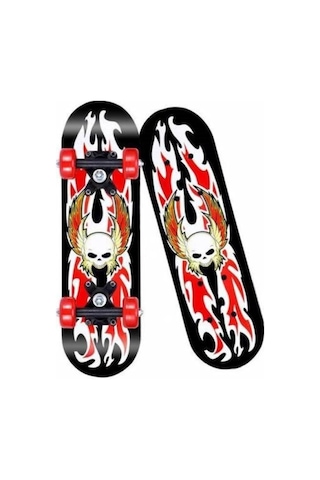 Ahşap Kaykay Büyük 60 Cm 4 Tekerlekli Kaykay Skateboard Çok Renkli