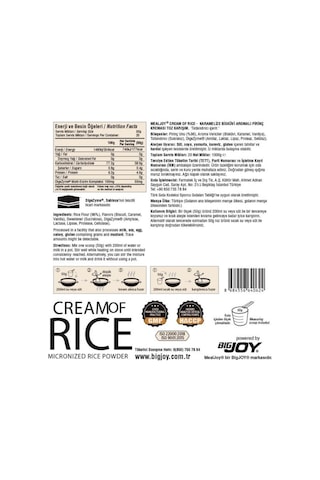 Mealjoy Cream Of Rıce Karamelize Bisküvi 1000g Pirinç Kreması 20 Servis