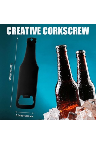 Gatherco 20 Adet Şişe Açacağı Şişe Şeklinde Konserve Açacakları Bira Açacağı Düz Saplı Bira Şişe Açacağı Mutfak Bar Restoran İçin Diğer