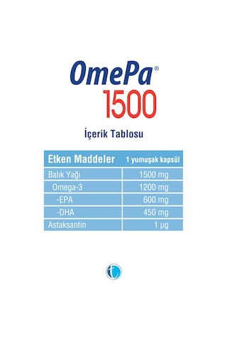 Balık Yağı 1500 30 Kapsül