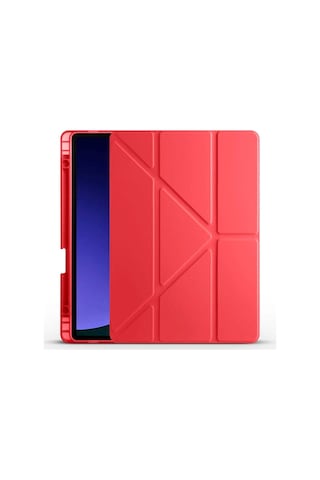 Galaxy Uyumlu Tab S9 Kılıf Zore Tri Folding Kalem Bölmeli Standlı Kılıf