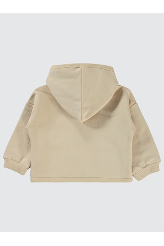 Civil Baby Kız Bebek Kapüşonlu Hırka 6-18 Ay Bej Bej