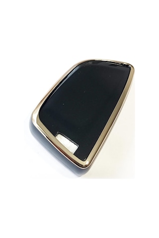 Bmw F G Serisi Uyumlu 3 Tuşlu G10 G20 G30 X5 X6 Fem Silikon Nano Smart Kumanda Kılıfı Gold - Siyah