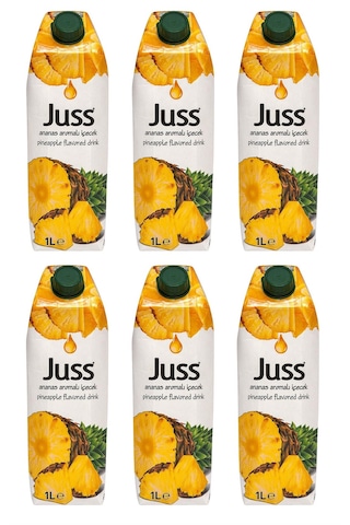 Juss Ananas Aromalı İçecek 1 Lt X 6 Adet