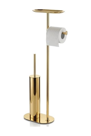 Kobos Nova Hareketli Wc Set Yuvarlak Parlak Altın Kbw-836-1gl