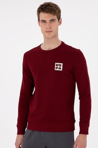 U.S. Polo Assn. Erkek Regular Fit Bisiklet Yaka Bordo Sweatshirt 50293456-VR014