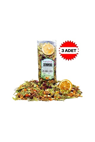 Hanzade Bitkisel Kış Çayı 200 Gr x 3 Adet Zengin İçerikli