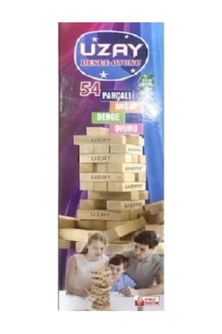 Jenga Büyük Boy Ahşap Denge Oyunu 108 Parça