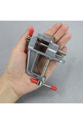 Alüminyum Miniatür Küçük Hobici Masa Kelepçesi Çok Fonksiyonlu Mini Araç