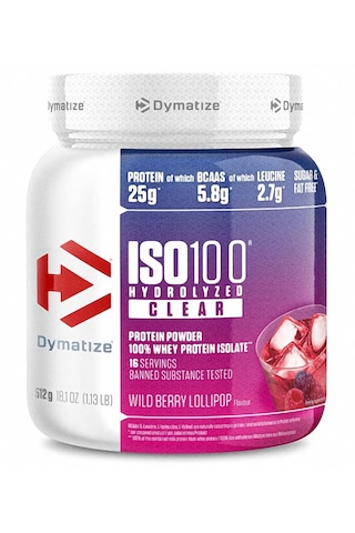 Dymatize Iso 100 Hydrolized Clear Whey Protein 512 Gr Orman Meyveleri