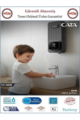 Cata Akıllı Dijital Şofben - Elektrikli Akıllı Şofben - 5500w