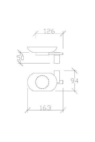 Tema Banyo Premium Cam Katı Sabunluk Duvara Monte Krom 71003