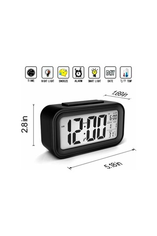 Blackcraft Dijital Alarmlı Masa Saati