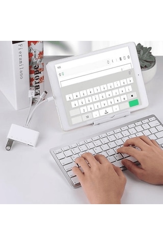 Daytona NK1032 Pro Type-c Lightning Usb-a To 2x Usb3.0 Sd Tf Pd Kart Okuyucu Çevirici Hub Adaptör
