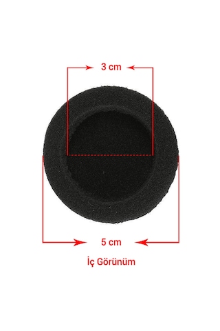 Kulaklık Süngeri 5 CM 2 Çift