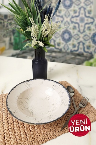 Keramika Delta Makarna Tabağı 26 Cm 19234 Krem