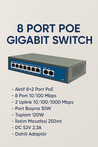 8 Port Gigabit Poe Switch 10/100/1000