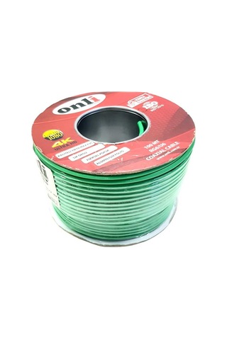 Onli Rg6U6 Yeşil Anten Kablosu 100 Metre 64 Tel