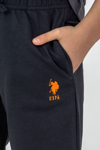 U.s. Polo Assn. Erkek Çocuk Gri Bermuda Takım Us2430-c-v2 Gri