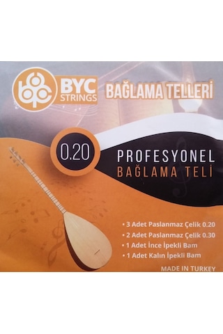 7nota BYC20 0.20 Uzun Sap Bağlama Teli Saz Teli
