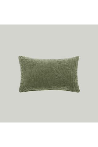 Linens Velour Kırlent Kılıfı 30x50 Cm Haki Haki