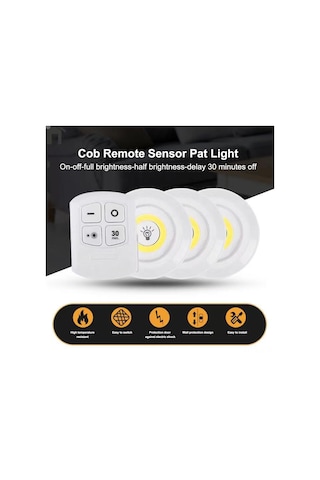 Xindoker Evcil Hayvan Yuvası Için Cob Kumandalı Dokunmatik Lambalar - 3 Adet, Isınma Işığı, Tam/yarı Parlaklık, 30 Dakika Gecikmeli Kapatma