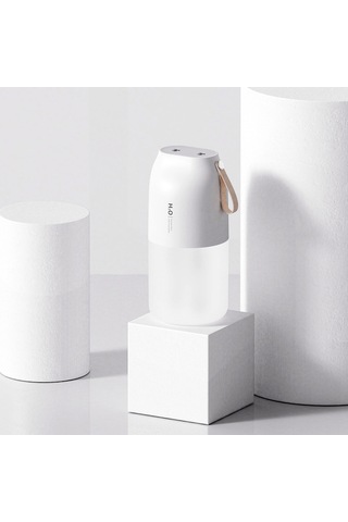 Ruicoo Beyaz İki Fırçalılı Usb Lıra Nemlendirici, Otomatik Kapanma Ve Gece Lambası, Araç/ofis/ev Kullanıma Uygun Sessiz Buhar Üreteci