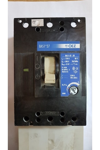 Oez Ba51x37 Otomatik Termik Manyetik Şalter 3 Kutuplu