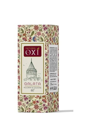 Oxi Natural Premium 80 Kolonya 220ml Cam Şişe Kutulu - Galata