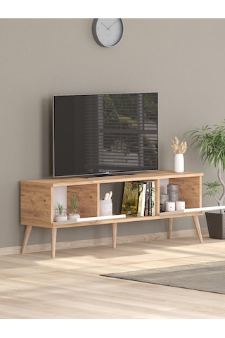 140 Cm Ela Atlantik -beyaz Tv Ünitesi