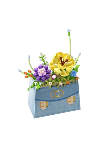 Bloom Boutique Çiçek Çanta Mini Blok Yapım Seti 223 Parça Yetişkin Ve Çocuk Dıy Dekorasyon