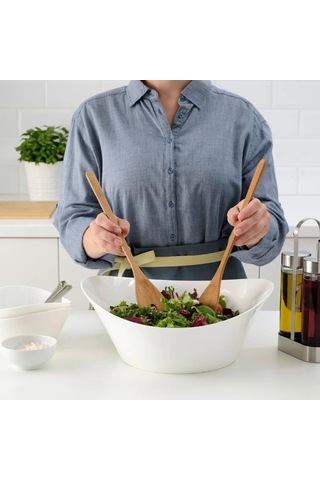 Ikea Grönsaker Salata Servis Seti 31 Cm Kahverengi