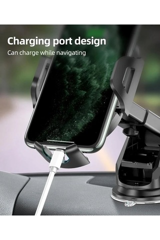 Blue Spectrum H-xp326 Ekstra Güçlü Vantuzlu Araç İçi Telefon Tutucu Siyah