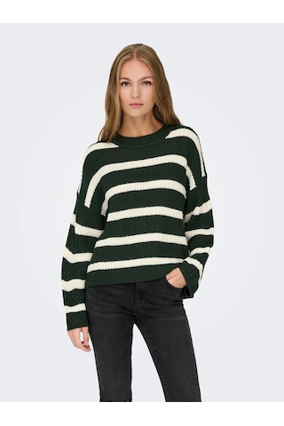 Jdy Jdyjusty L/s Stripe Pullover Kadın Kazak 15264902 Yeşil