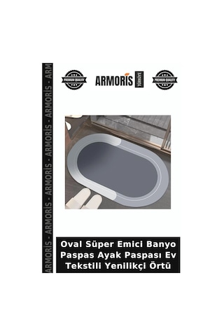 Oval Süper Emici Banyo Paspas Ayak Paspası Ev Tekstili Yenilikçi Örtü Dİğer