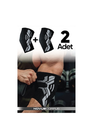 2'li Fitness Spor Dirseklik Unisex Elbow Sleeve Spor Antrenman Destek Koşu Gym Ortopedik Dirseklik