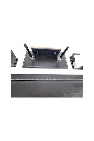 Prozenis Emet Metal İsimlikli Siyah Deri Sümen Takımı