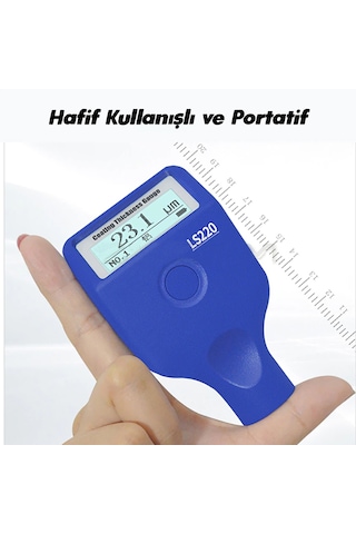 Dorf Oto Boya Ölçüm Cihazı Boya Kalınlık Ölçer TR Dil Desteği