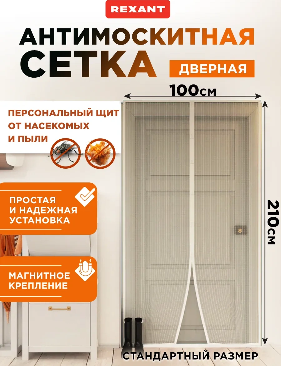 Rexant Manyetik Perdeyle Kapı İçin Sivrisinek Filesi 66899148